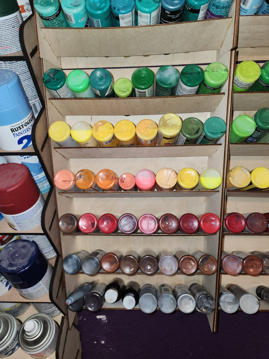 Acrylic Paint Wall Organizer | Craft Room Organization | Acrylic Paint Holder