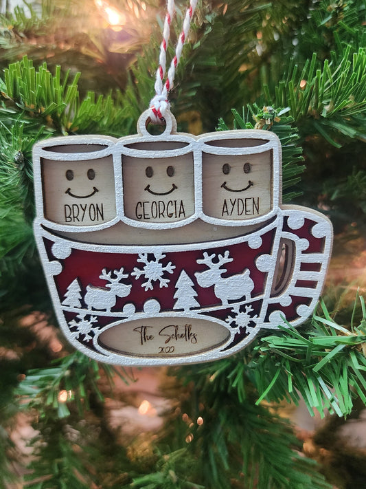 Family Christmas Ornament | Personalized Christmas Ornament | Yearly Christmas Ornament