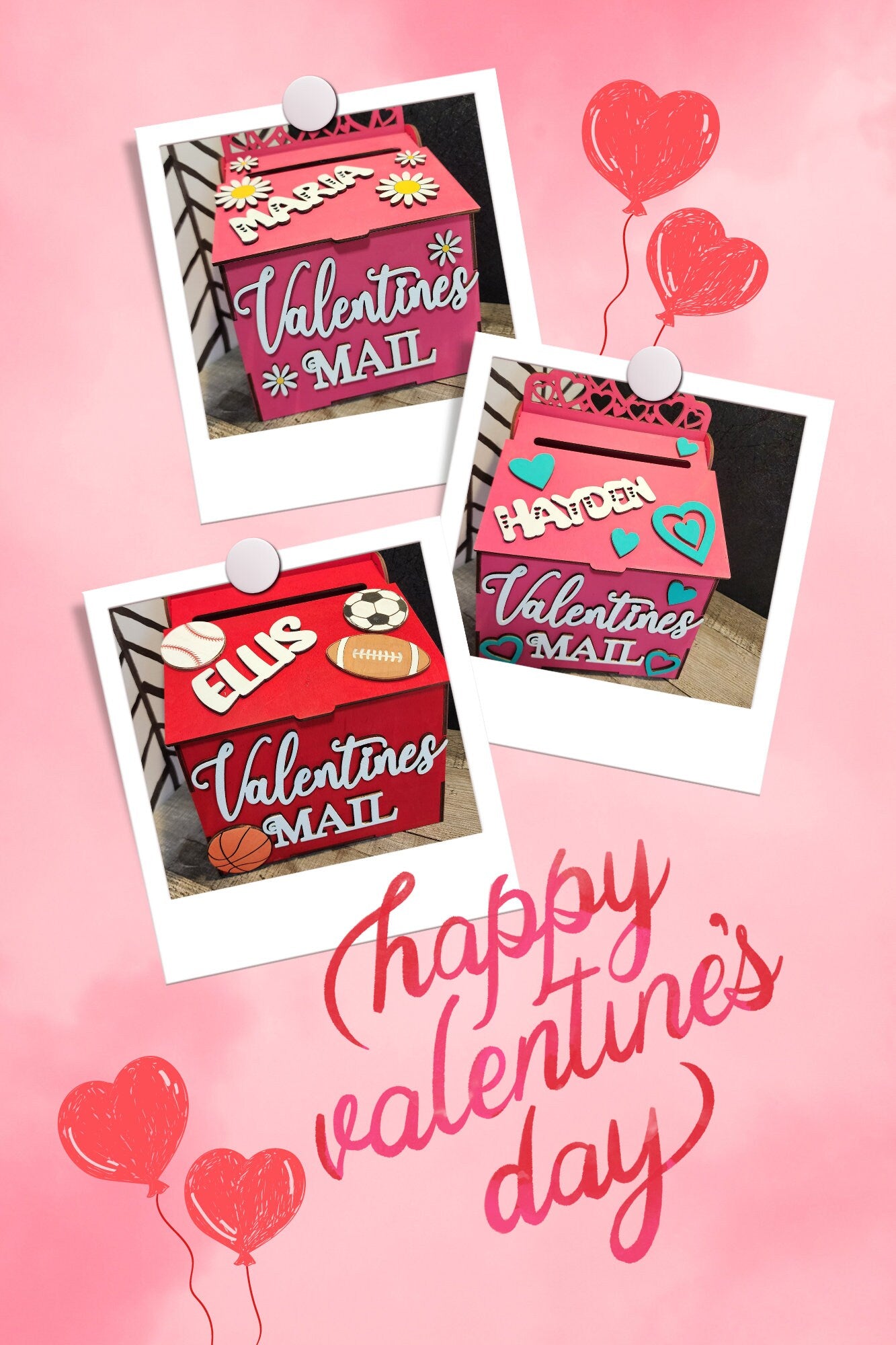 Valentine Day Box | School Valentines Box | Valentine Mailbox | School Party Valentine Mailbox