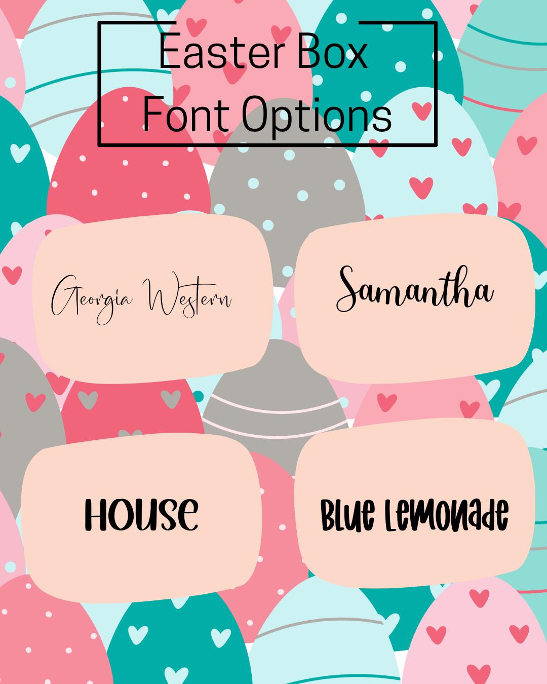 Easter Box | Personalized Easter Box | Easter Basket Alternative