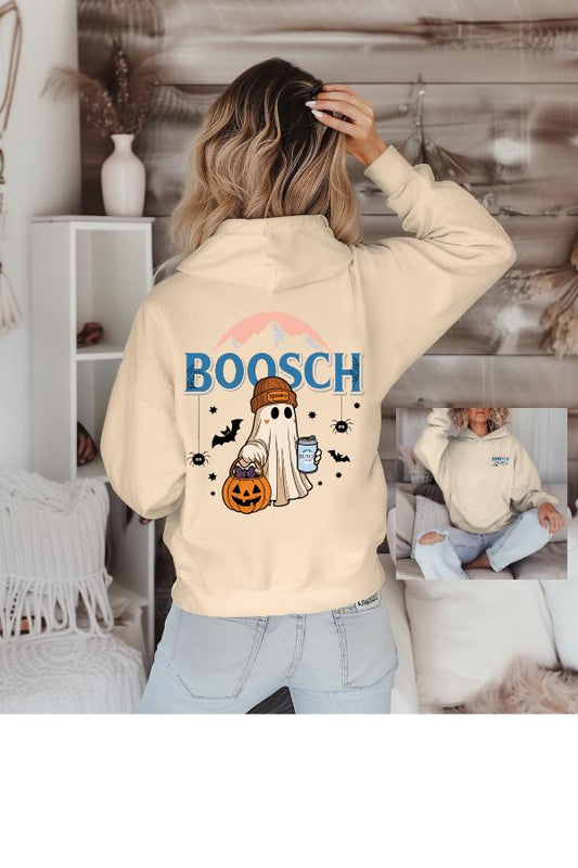 Boosch Lite Halloween Hoodie | Funny Ghost Beer Sweatshirt | Gildan 16500 | Fall Sweater | Spooky Season Graphic Hoodie
