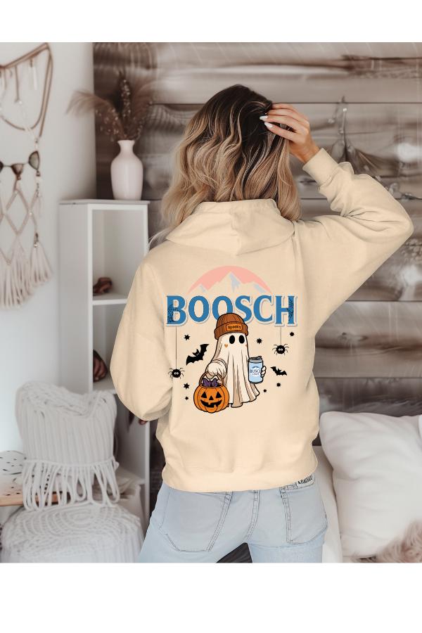 Boosch Lite Halloween Hoodie | Funny Ghost Beer Sweatshirt | Gildan 16500 | Fall Sweater | Spooky Season Graphic Hoodie