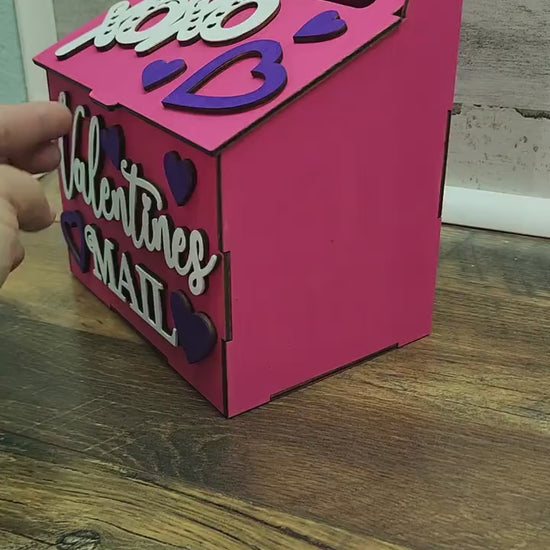 Valentine Day Box | School Valentines Box | Valentine Mailbox | School Party Valentine Mailbox
