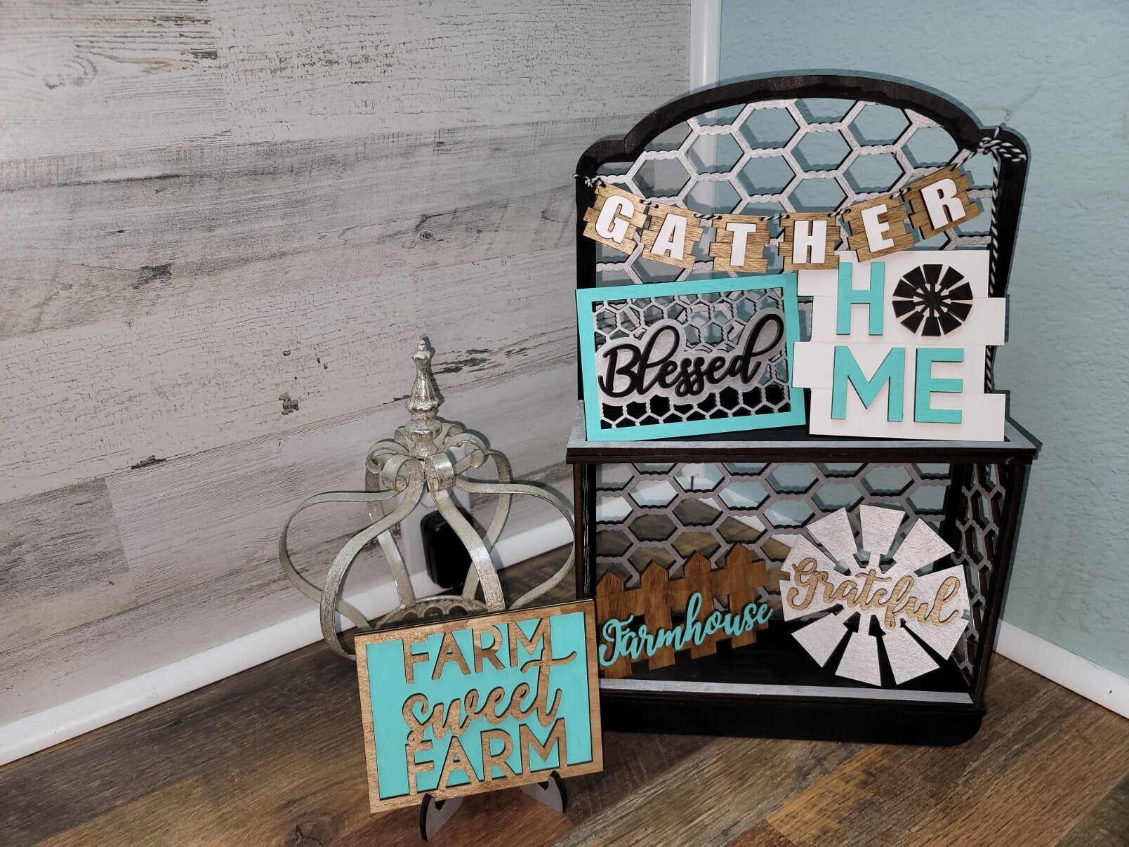 Farmhouse Tiered Tray Signs | Tiered Tray | Farmhouse Decor | Tiered Tray Decor