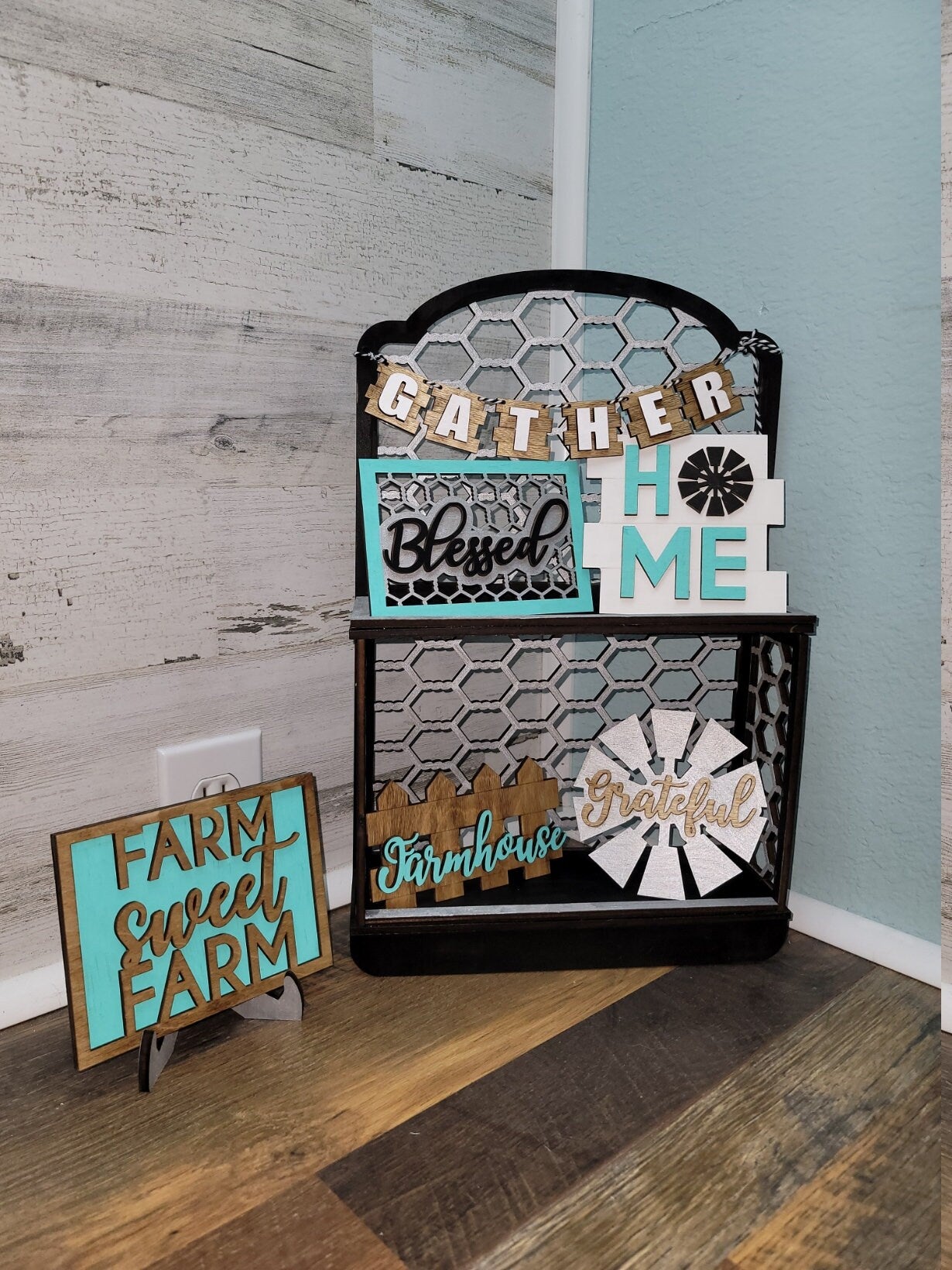 Farmhouse Tiered Tray Signs | Tiered Tray | Farmhouse Decor | Tiered Tray Decor