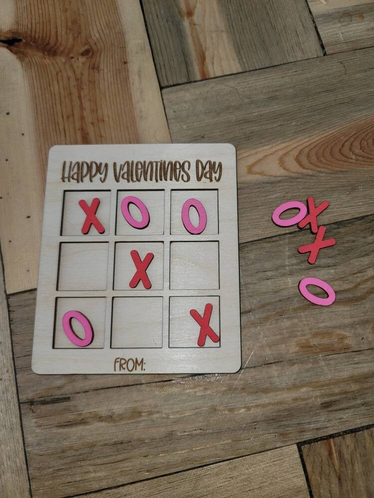 Valentines Day Tic tac toe | Valentines Day Gift | Easy Kids Valentines Day Party | Customizable Valentines Day Gift