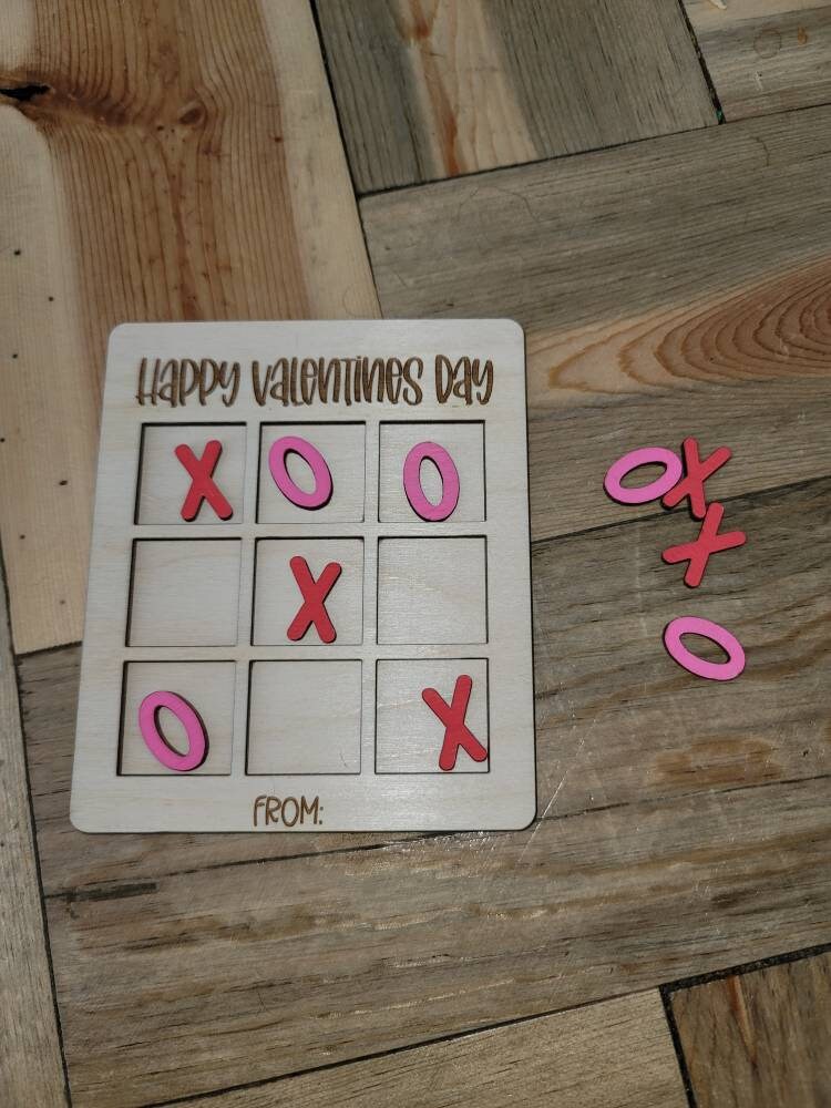 Valentines Day Tic tac toe | Valentines Day Gift | Easy Kids Valentines Day Party | Customizable Valentines Day Gift