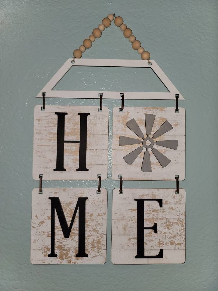 Home Sign | Hanging Home Sign | Farmhouse Sign | Farmhouse | Housewarming Gift | Laser Made