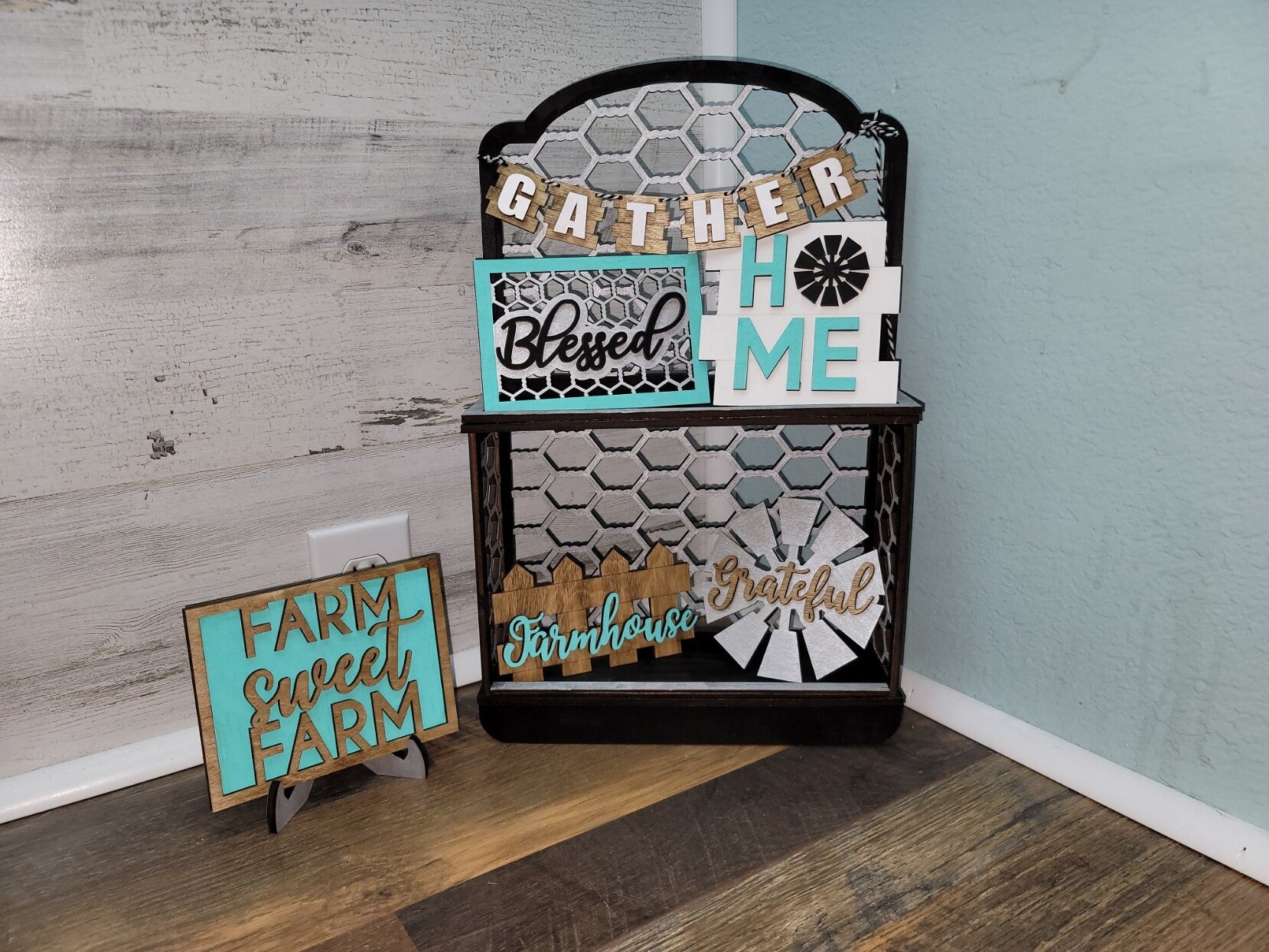 Farmhouse Tiered Tray Signs | Tiered Tray | Farmhouse Decor | Tiered Tray Decor