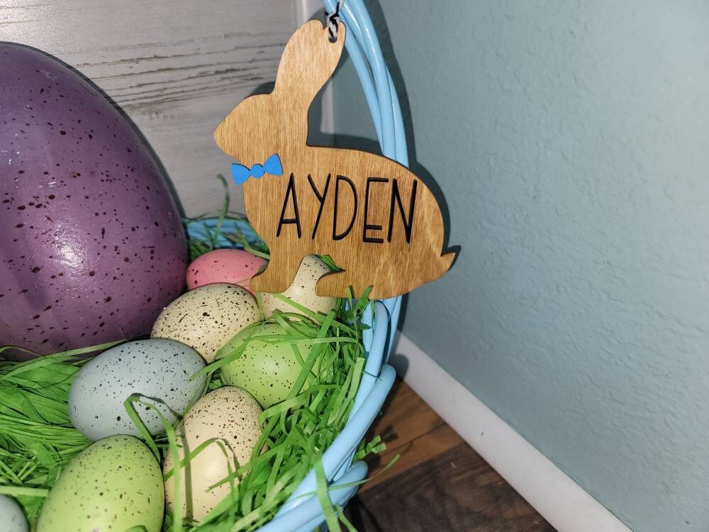 Easter Basket Tag | Easter Bunny Tag | Personalized Easter Bunny Tag