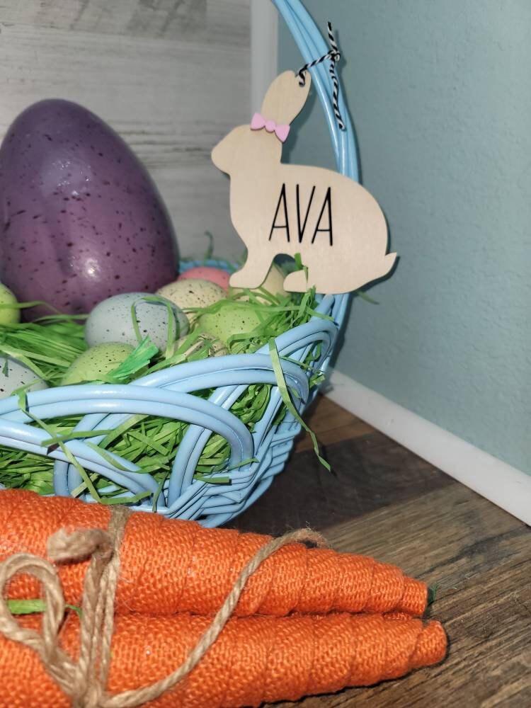 Easter Basket Tag | Easter Bunny Tag | Personalized Easter Bunny Tag