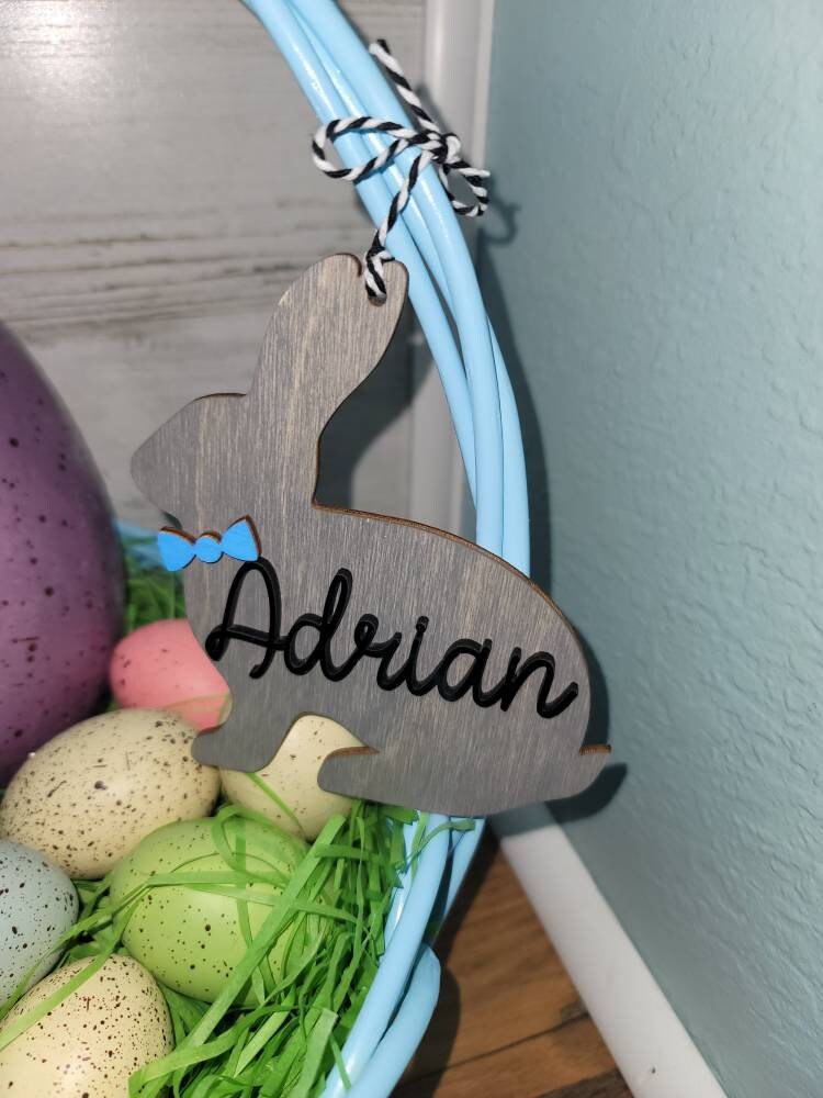 Easter Basket Tag | Easter Bunny Tag | Personalized Easter Bunny Tag