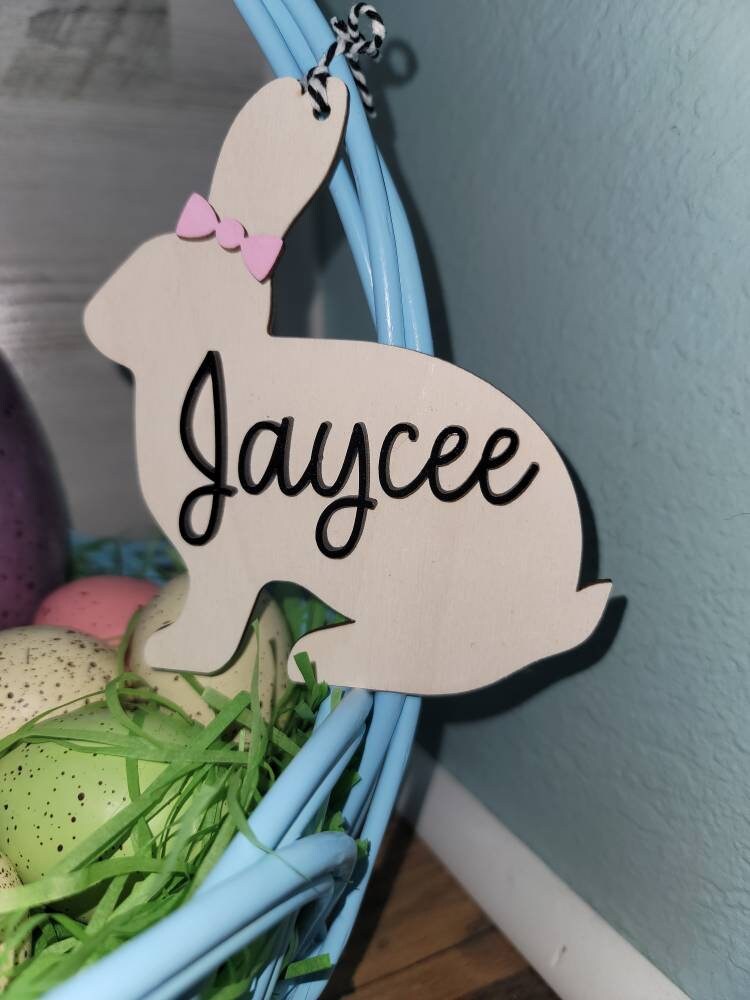 Easter Basket Tag | Easter Bunny Tag | Personalized Easter Bunny Tag