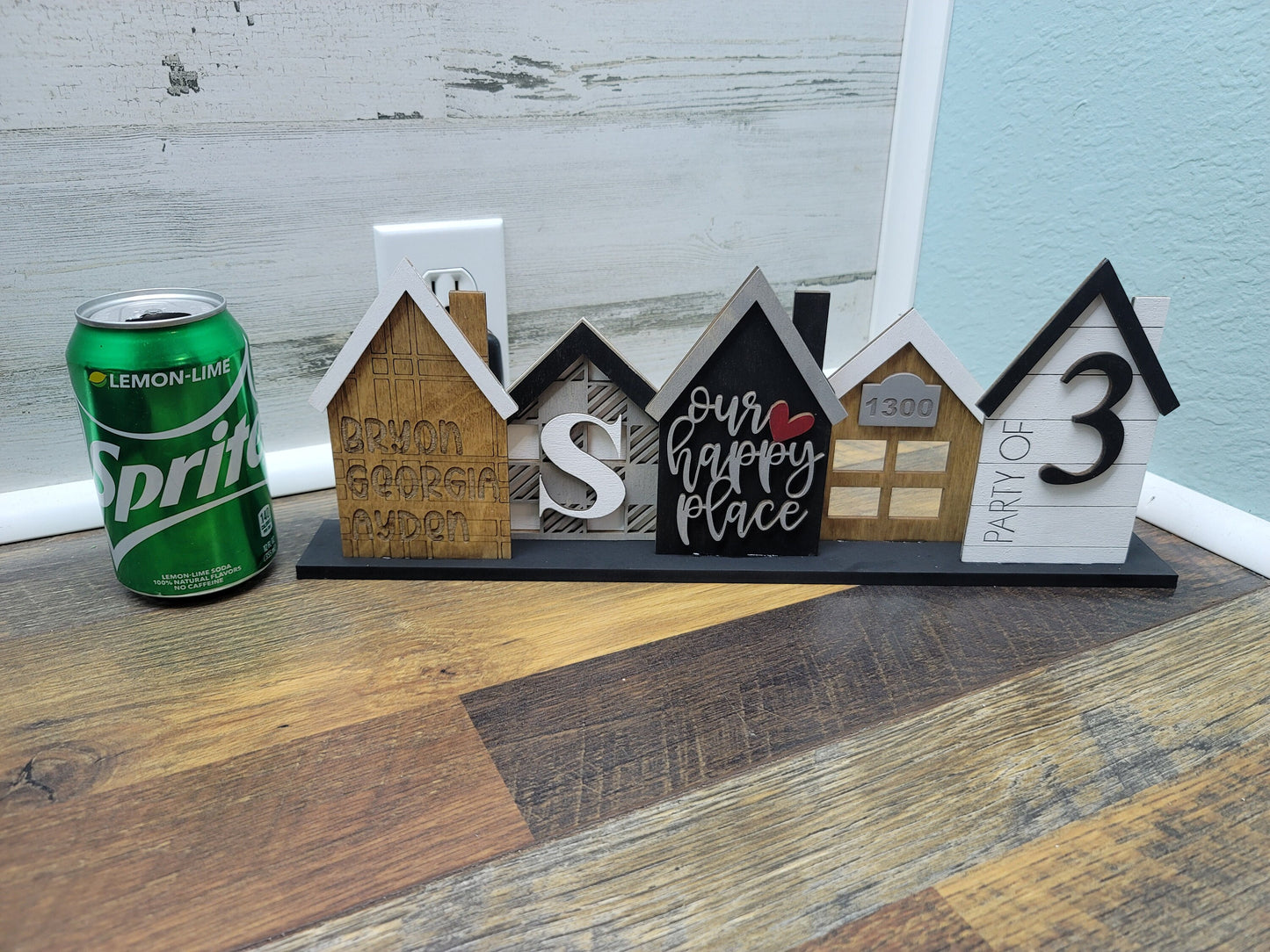 Standing Houses | Personalized Standing Houses | Small Houses Shelf Decor | Farmhouse Decor | Tabletop Standing Houses