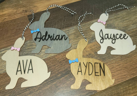 Easter Basket Tag | Easter Bunny Tag | Personalized Easter Bunny Tag