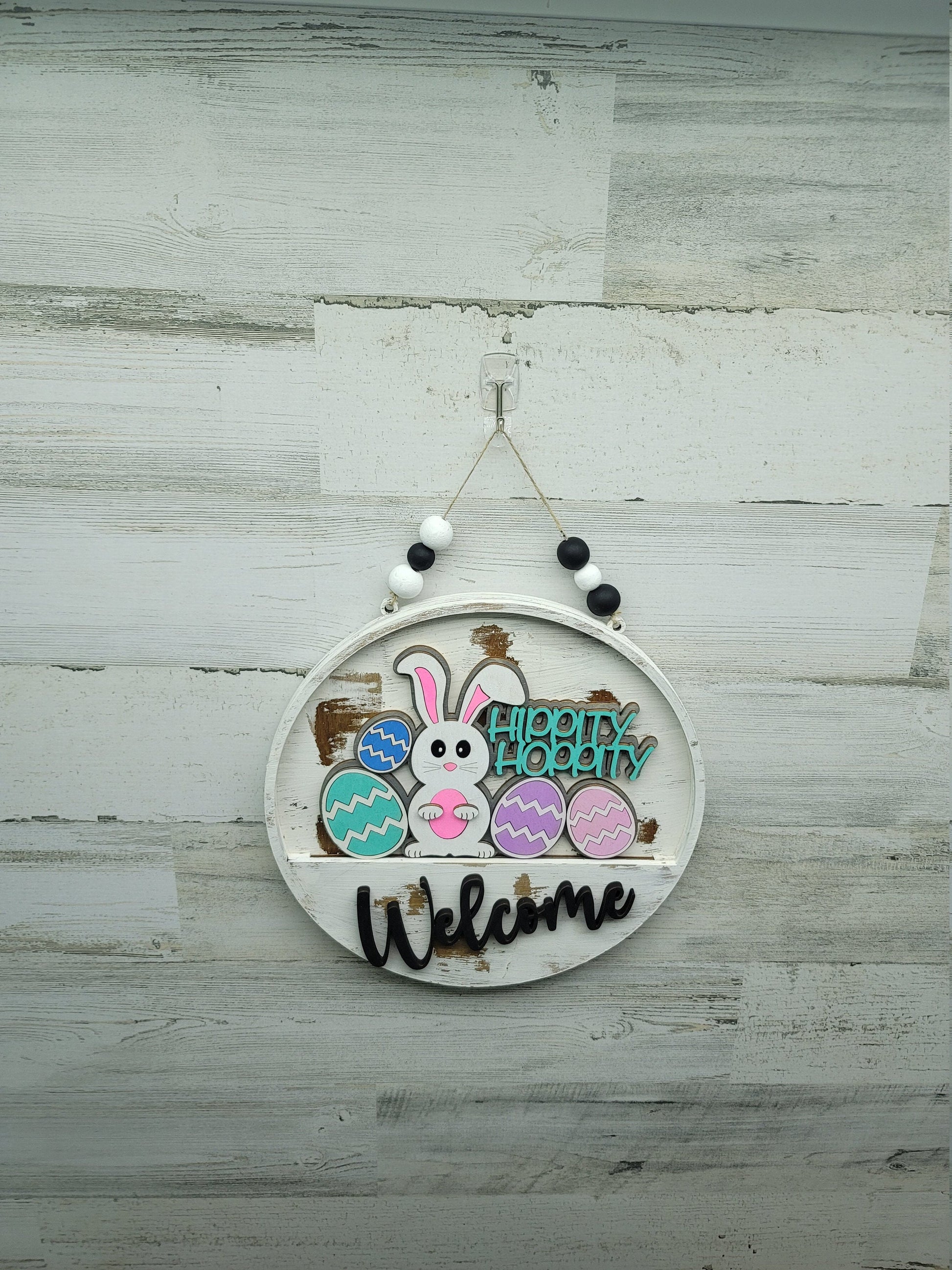 Easter Insert Welcome Sign | Happy Easter Welcome Sign | Front Door Sign | Easter Front Door Sign