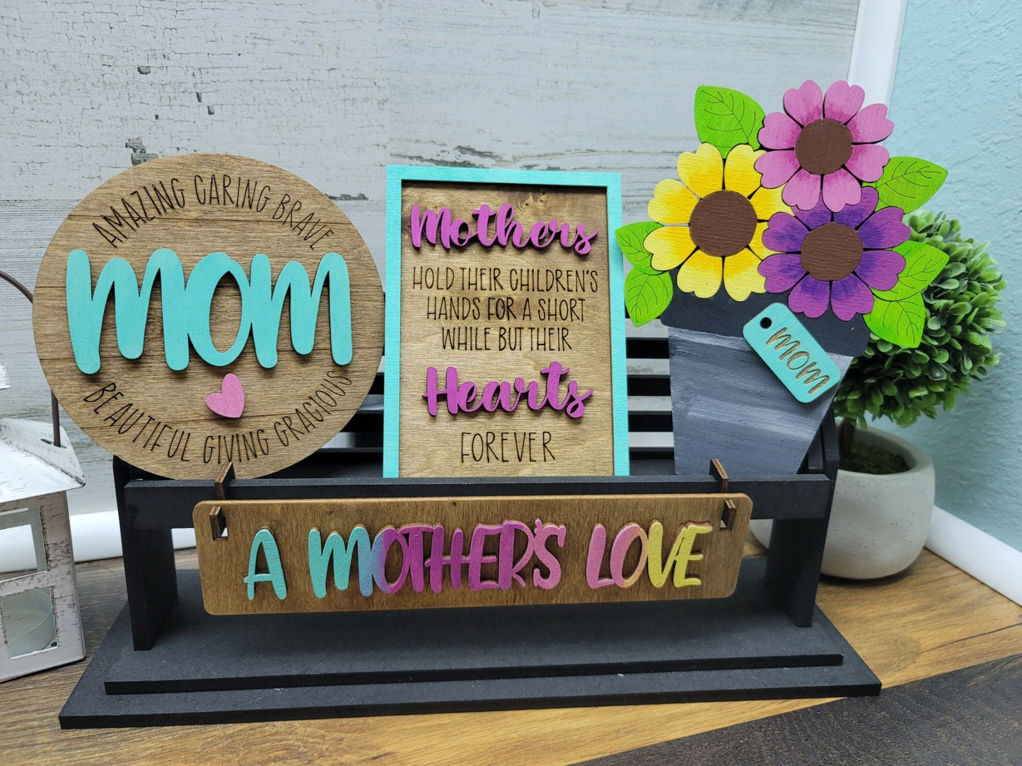 Mothers Day Shelf Sitter Insert | Mothers Day Tiered Tray Signs | Mothers Day Shelf Sitter Decor | Mothers Day Decor | Mothers Day Signs