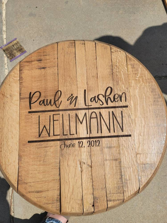 Whiskey Barrel Wedding Guest Book | Engraved Wedding Guest Book | Guest Book | Personalized Whiskey Barrel | The Big Day Guest Book