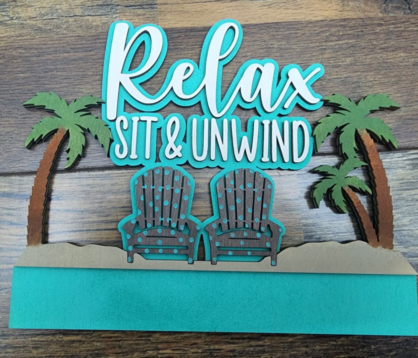 Summertime Relax Insert Welcome Sign | Interchangeable Welcome Sign | Front Door Interchangeable Sign