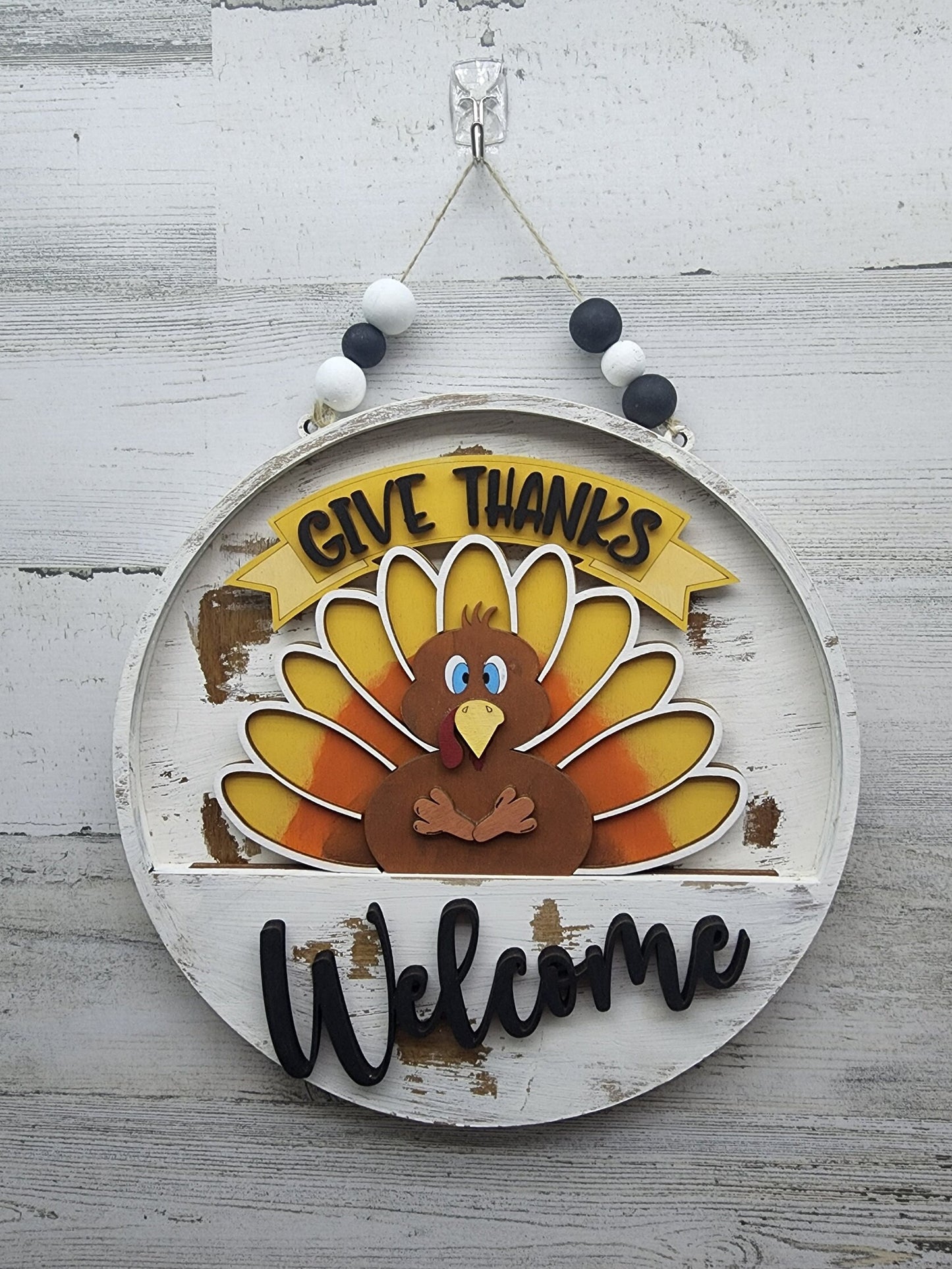 Thanksgiving Welcome Sign Insert | Thanksgiving Turkey Insert | Give Thanks Welcome Sign Insert