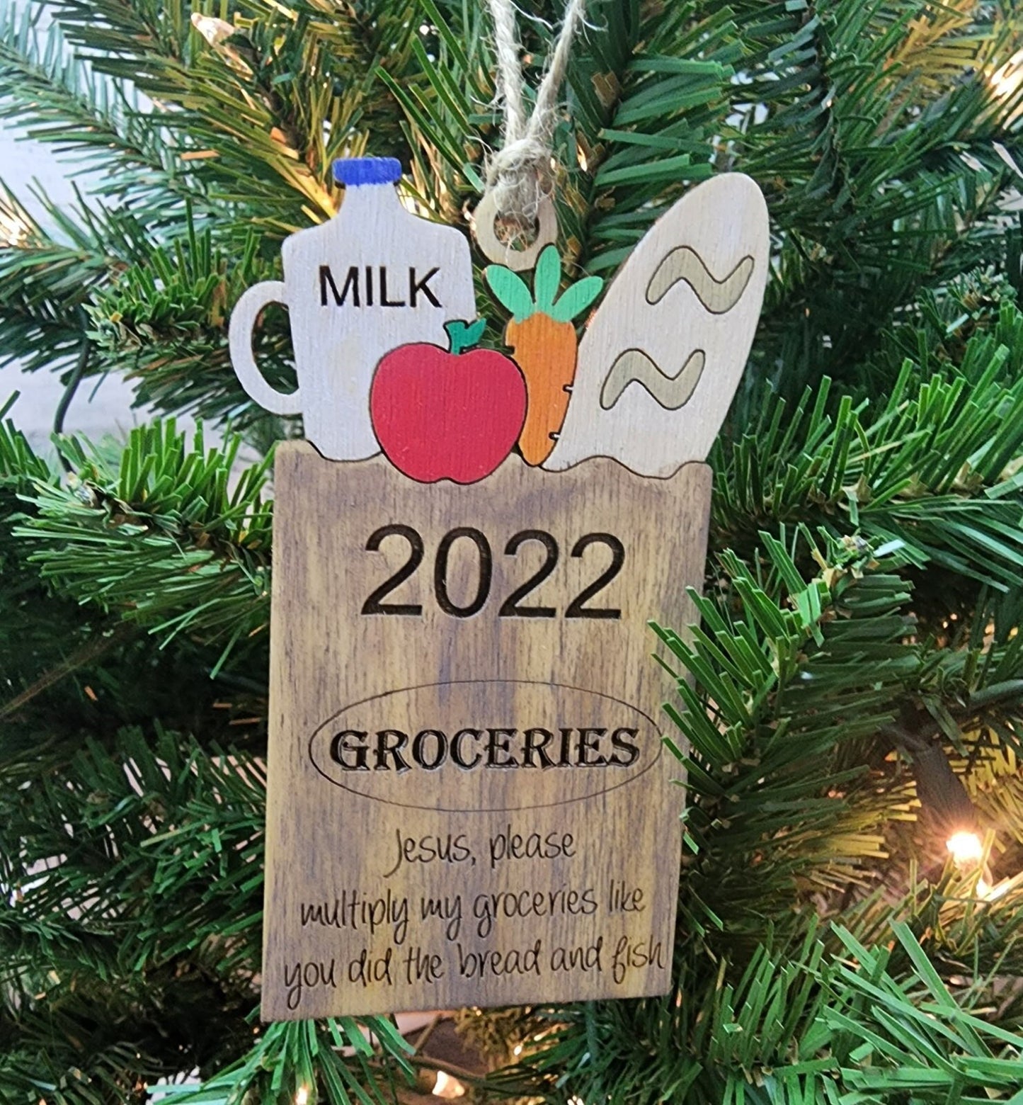 Funny Christmas Ornament | Grocery Christmas Ornament | Higher Than Willie Nelson