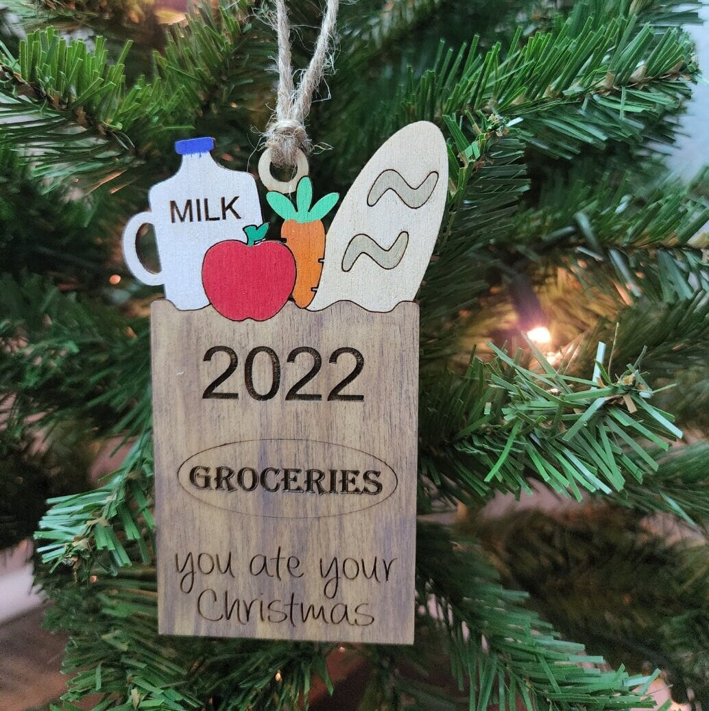 Funny Christmas Ornament | Grocery Christmas Ornament | Higher Than Willie Nelson