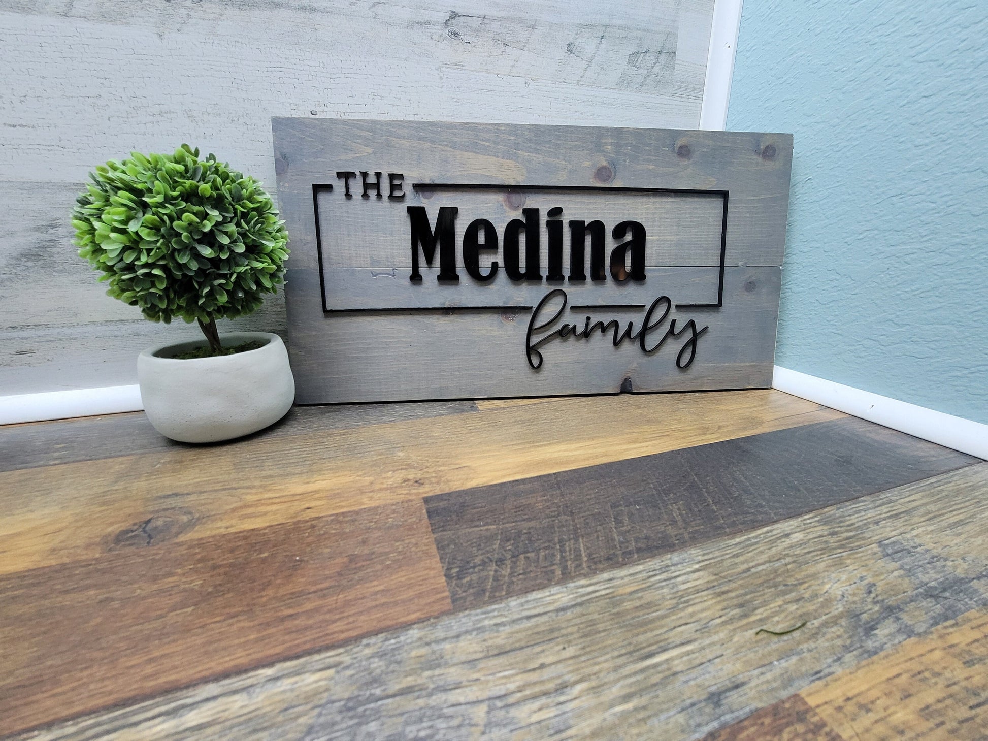 Last Name Front Door Sign | Last Name Sign | Custom Last Name Sign