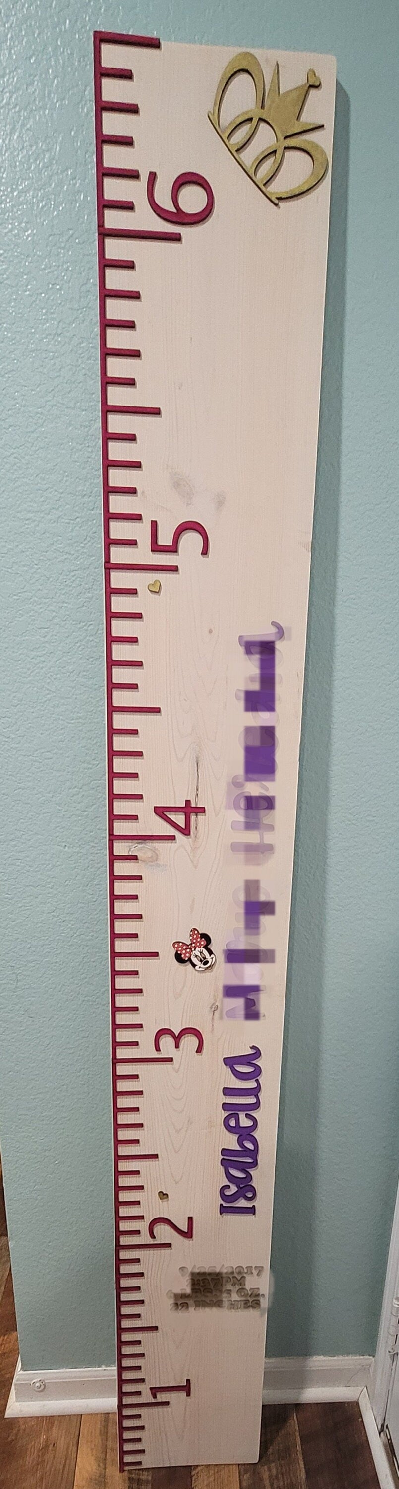 DIY Growth Chart | Growth Chart Ruler | Growth Chart Numbers | Make Your Own Growth Chart