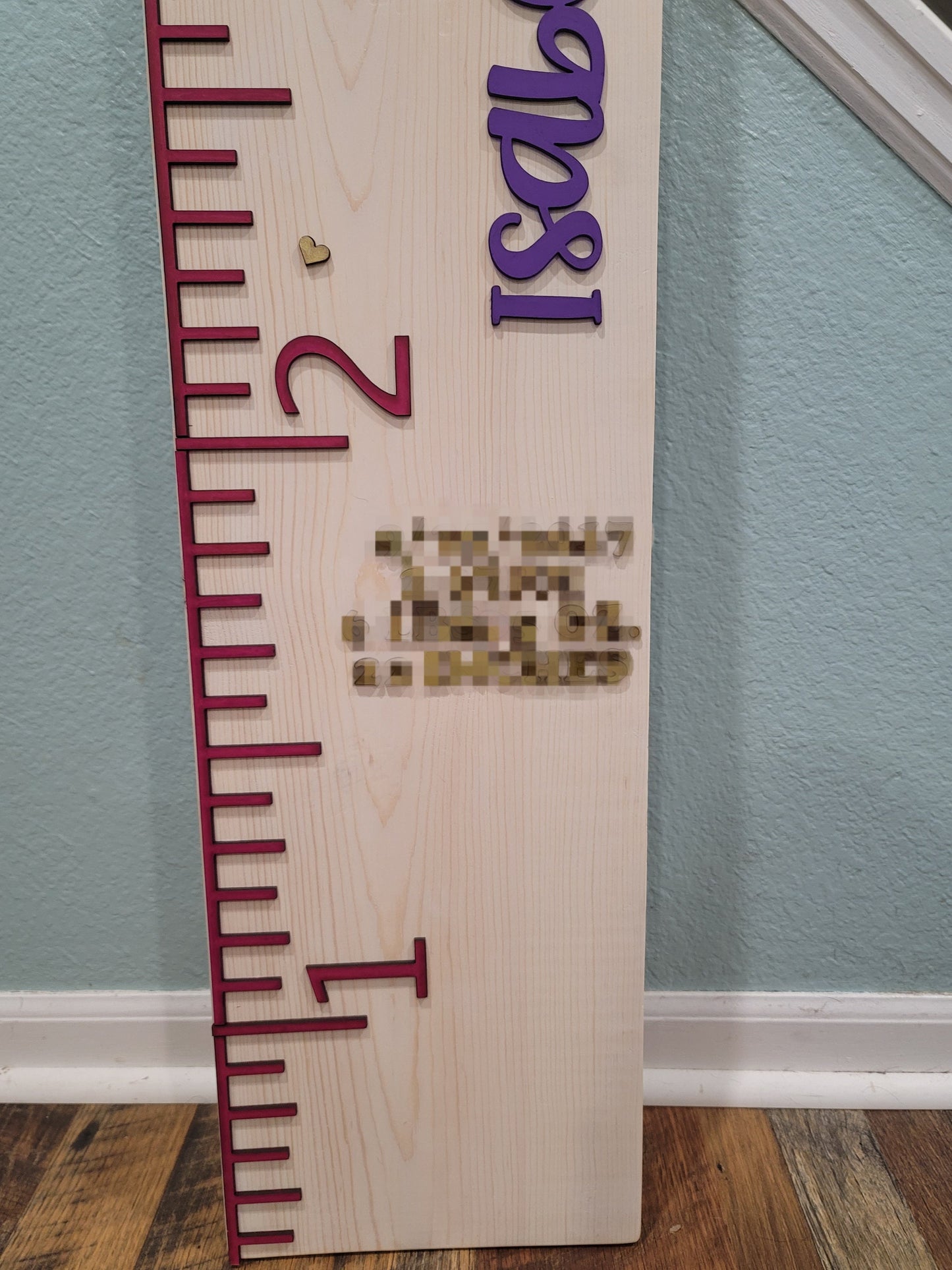 DIY Growth Chart | Growth Chart Ruler | Growth Chart Numbers | Make Your Own Growth Chart