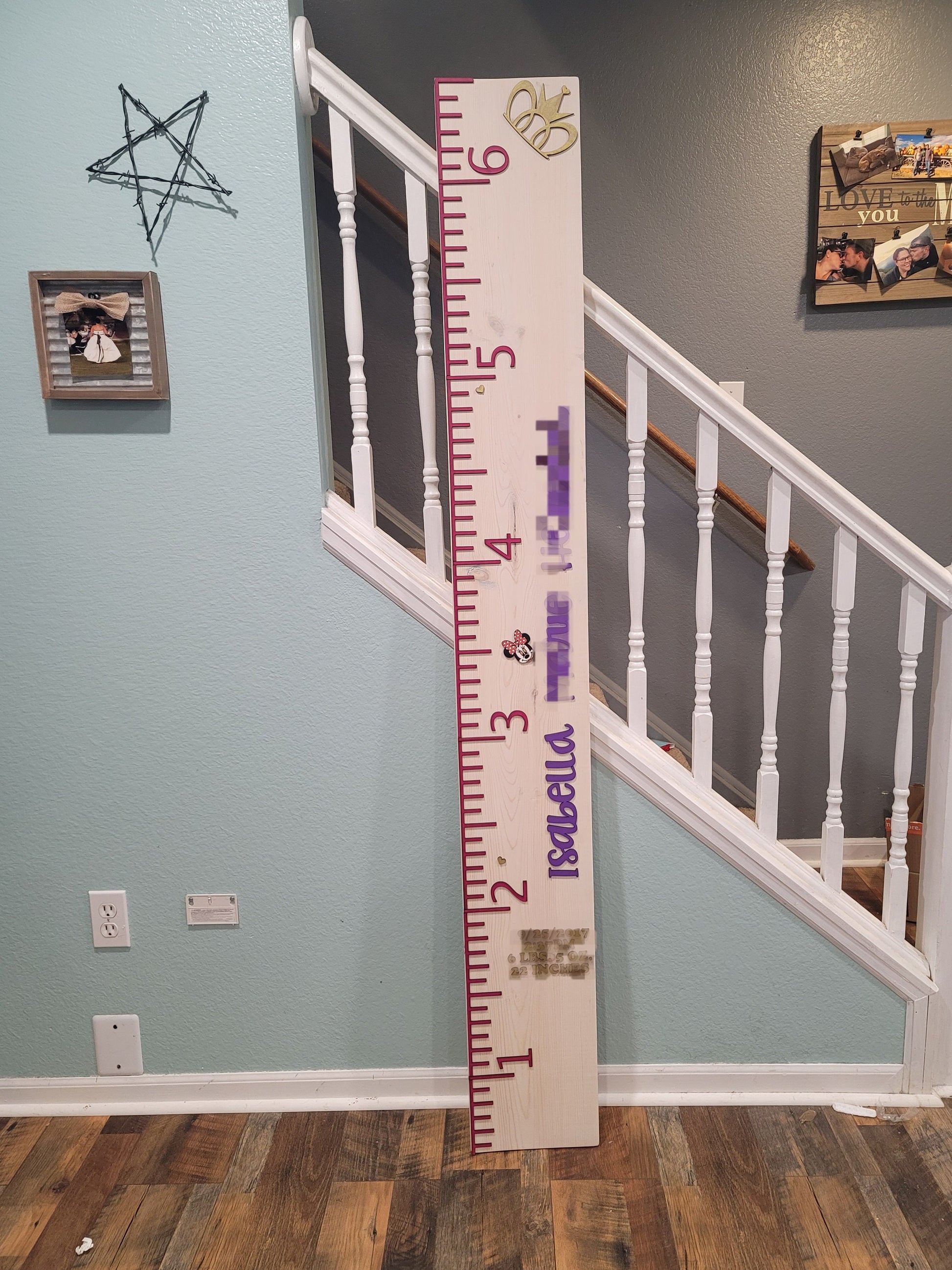 DIY Growth Chart | Growth Chart Ruler | Growth Chart Numbers | Make Your Own Growth Chart