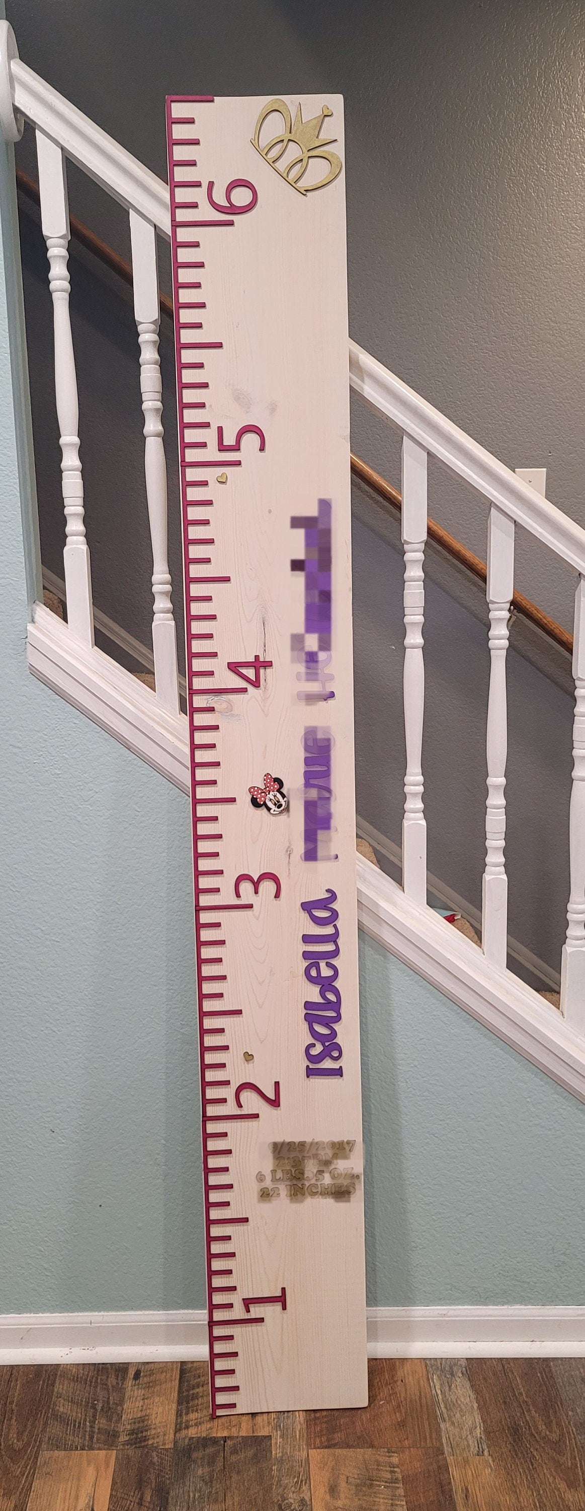 DIY Growth Chart | Growth Chart Ruler | Growth Chart Numbers | Make Your Own Growth Chart