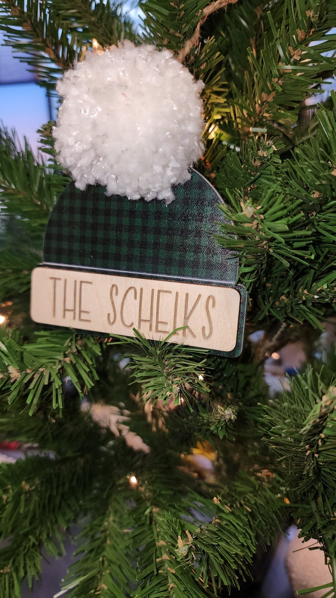 Customized Beanie Christmas Ornament | Custom Christmas Ornament | 2023 Christmas Ornament | Personalized Christmas Ornament