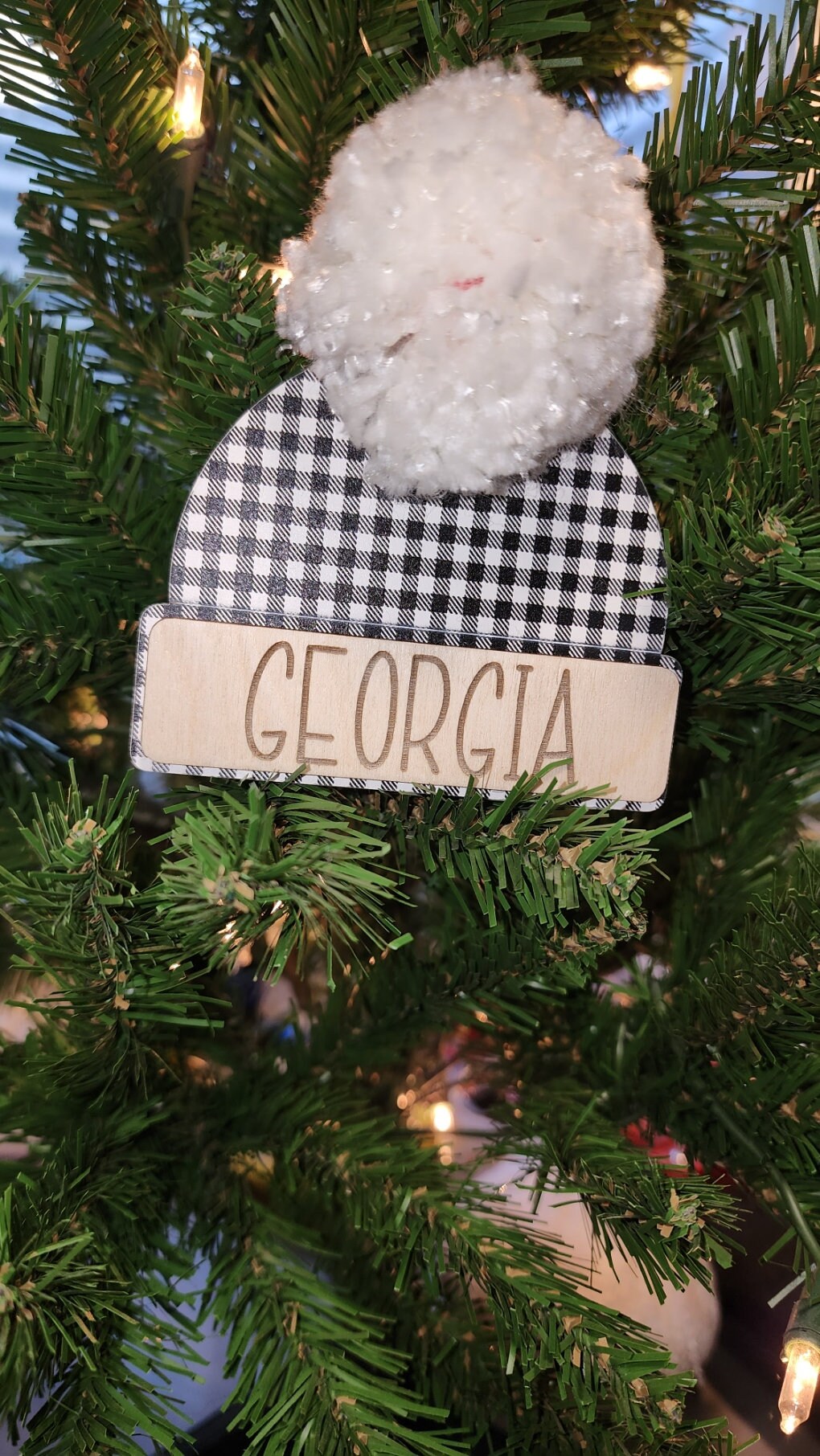 Customized Beanie Christmas Ornament | Custom Christmas Ornament | 2023 Christmas Ornament | Personalized Christmas Ornament