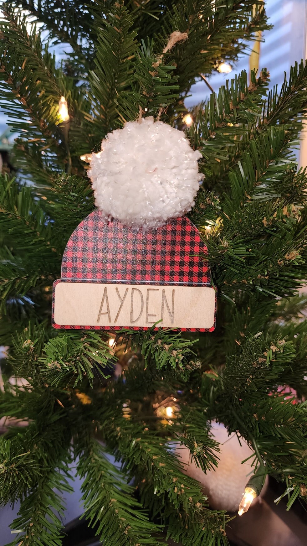 Customized Beanie Christmas Ornament | Custom Christmas Ornament | 2023 Christmas Ornament | Personalized Christmas Ornament